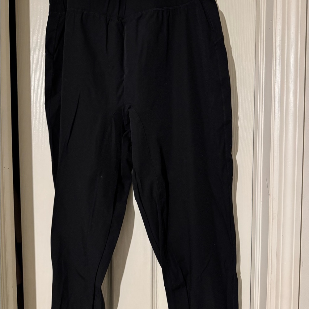 HALARA Black Track Pants with Elastic Waistband